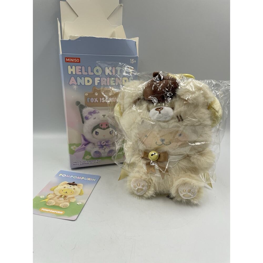 Miniso Sanrio Fox Island Series Plush Blind Box Figure Pompompurin